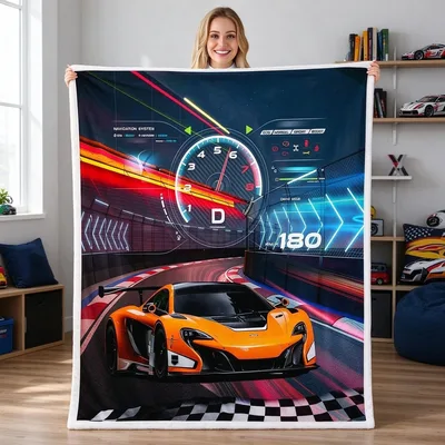 Navigation System D Blanket for Race Fans and Car Lovers