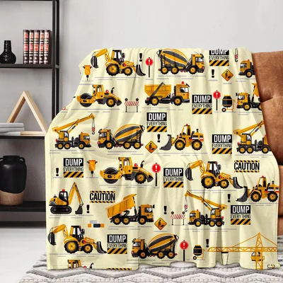 Dump Everything Caution Blanket for Construction Fans