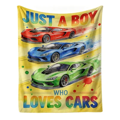 Boys Sports Cars Blanket for the Car-Crazy Kid