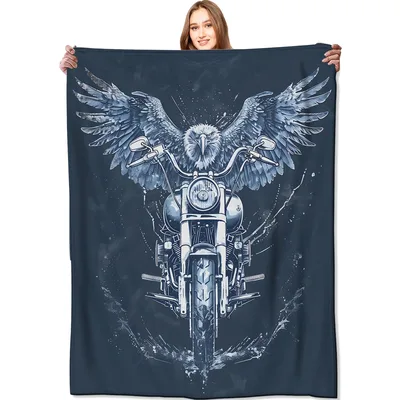 Eagle Motorcycle Blanket for Bikers and Riders