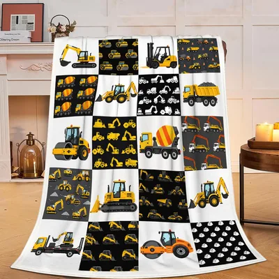 Excavator Lover Blanket for Little Builders and Big Fans