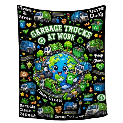 Garbage Trucks at Work Blanket