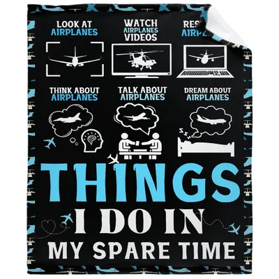 Things I Do in My Spare Blanket: Airplane Enthusiast Design