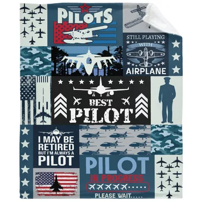 Best Pilot Airplane Patches Blanket for Aviation Enthusiasts
