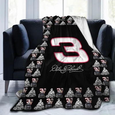 Racing Number 3 Pattern Blanket: Dale Earnhardt Signature Design