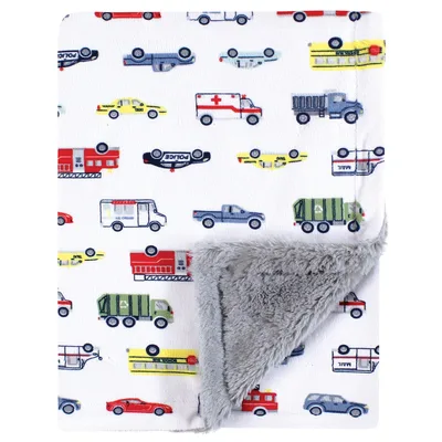 Cars and Trucks Pattern Blanket: Playful Vehicle Print for Kids