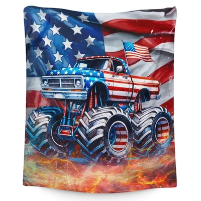 Monster Truck with American Blanket