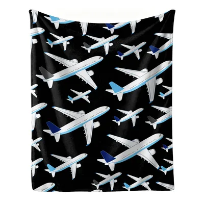 Passenger Airplanes Pattern Blanket: Jet Traveler Design