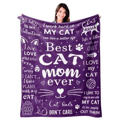 My Cat Blanket: Best Cat Mom Ever Design for Cat Lovers