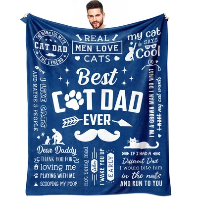 Best Cat Dad Blanket for Cat-Loving Dads