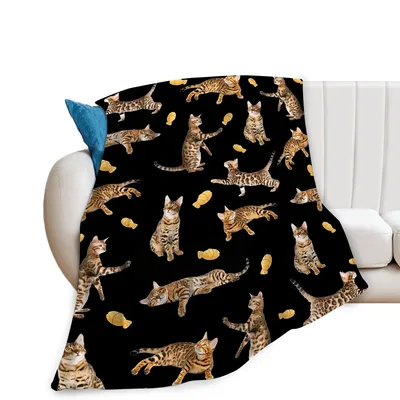 Bengal Cat Blanket for Cat Lovers Who Adore Spots