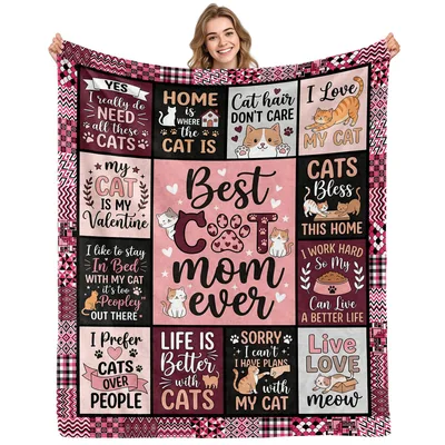 Yes I really Blanket for Cat Moms Who Need All These Cats