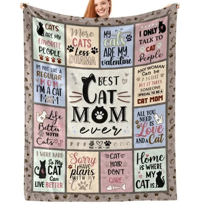 Cats Are My Favorite Blanket for Cat Moms Everywhere