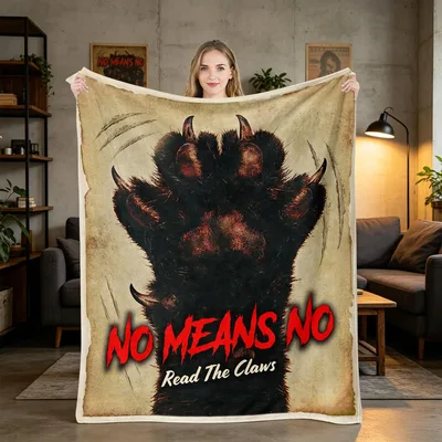 Cat Paw No Means Blanket: Feline Humor for Stubborn Owners