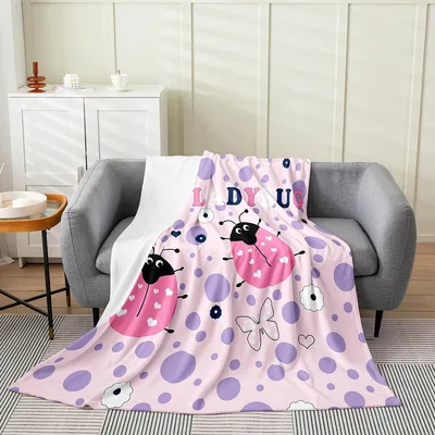 Black Cats in Flowers Blanket No. 2