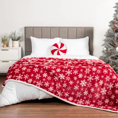Christmas Snowflake Blanket for Cozy Winter Nights