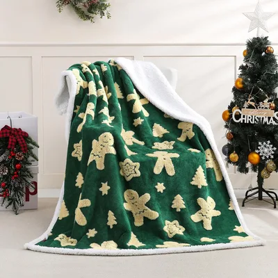 Gingerbread Cookie Christmas Blanket for Cozy Holidays