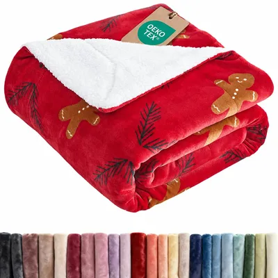 Christmas Gingerbread Blanket for Cozy Holiday Nights