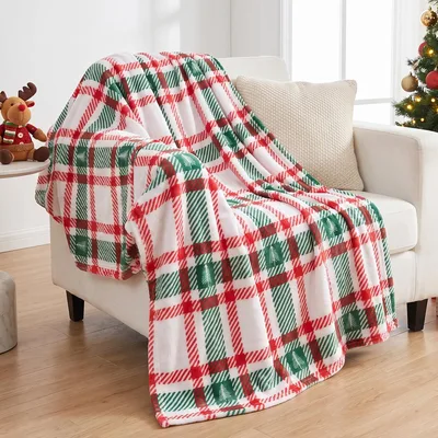 Holiday Tartan Blanket Christmas Plaid Design for Cozy Season