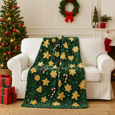 Christmas Cookie Blanket for Cozy Holiday Nights