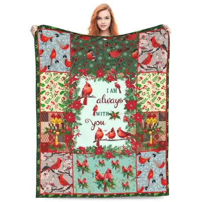 Memorial Cardinal Blanket for a Loving Heart
