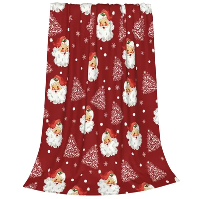 Vintage Santa Blanket for Cozy Holiday Nights