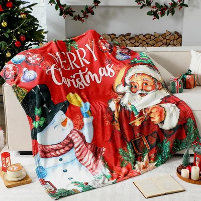 Merry Christmas Santa Blanket for Cozy Holidays