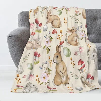Bunny Rabbit Blanket for Spring Cozy Nights