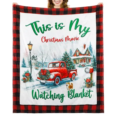 Christmas Movie Blanket for Holiday Movie Nights