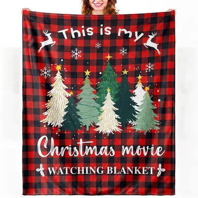 Christmas Movie Watching Blanket for Cozy Holiday Nights