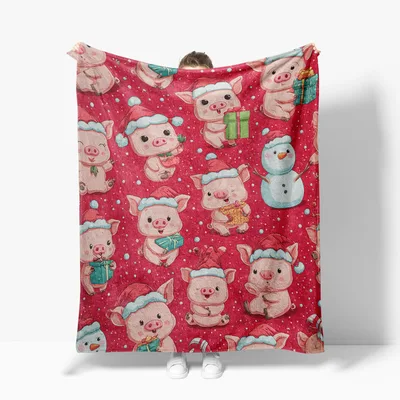 Holiday Pigs in a Blanket: Festive Pig Christmas Pattern Design