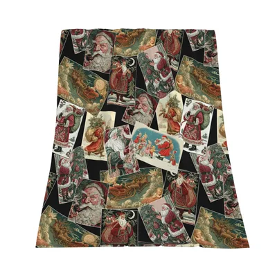 Victorian Santa Blanket for Cozy Holiday Nights