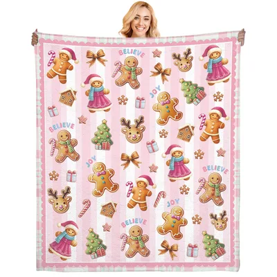 Believe and Joy Christmas Blanket for Cozy Holidays