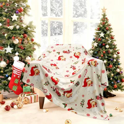 Vintage Santa Christmas Blanket for Cozy Holiday Nights
