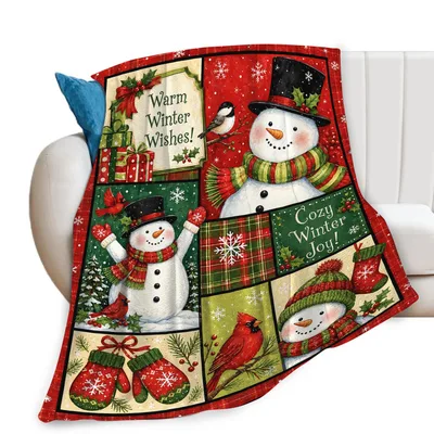 Warm Winter Wishes Cozy Blanket for Snowy Nights