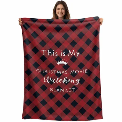 This Is My Christmas Blanket: Holiday Movie Marquee Design