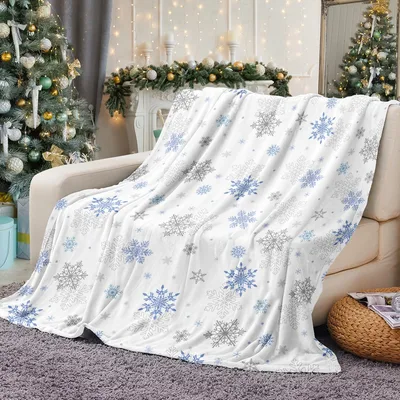 Winter Snowflake Pattern Blanket: Cozy Holiday Design for Winter