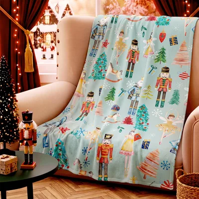 Christmas Nutcracker Ballet Scene Blanket No. 2