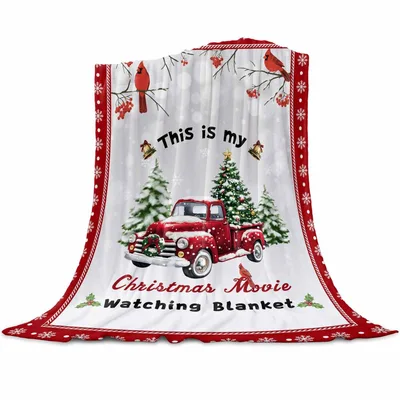 Christmas Movie Watching Truck Blanket
