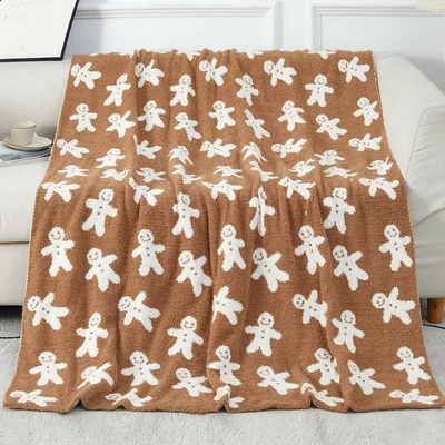 Gingerbread Man Pattern Blanket