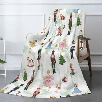 Nutcracker Christmas Pattern Blanket No. 2