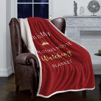 Christmas Movie Watching Script Blanket: Holiday Film Fan Favorite
