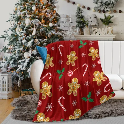 Gingerbread Men and Candy Blanket