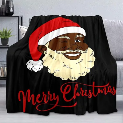 Santa Claus Merry Christmas Design Blanket