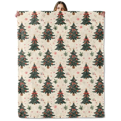 Christmas Trees Pattern Blanket: Festive Holiday Design