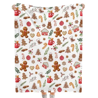Christmas Gingerbread Pattern Blanket: Festive Holiday Design
