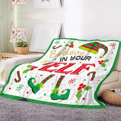 Believe in Your Elf Blanket: Festive Holiday Design with Elf Shoes