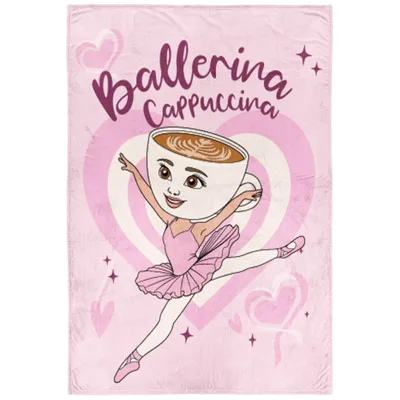 Ballerina Cappuccina Blanket for Coffee Lovers
