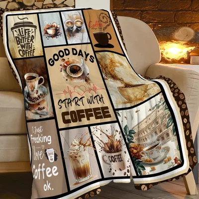 Good Days Coffee Blanket: A Mosaic of Cafe Moments