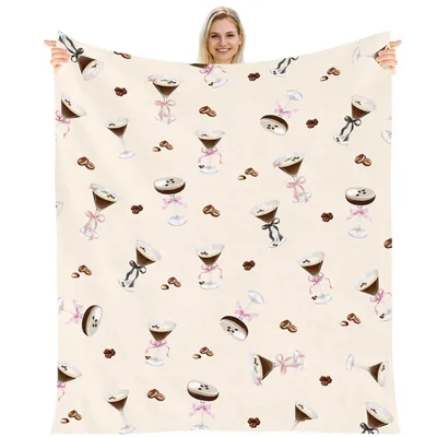 Espresso Martini Blanket for Coffee and Cocktail Lovers